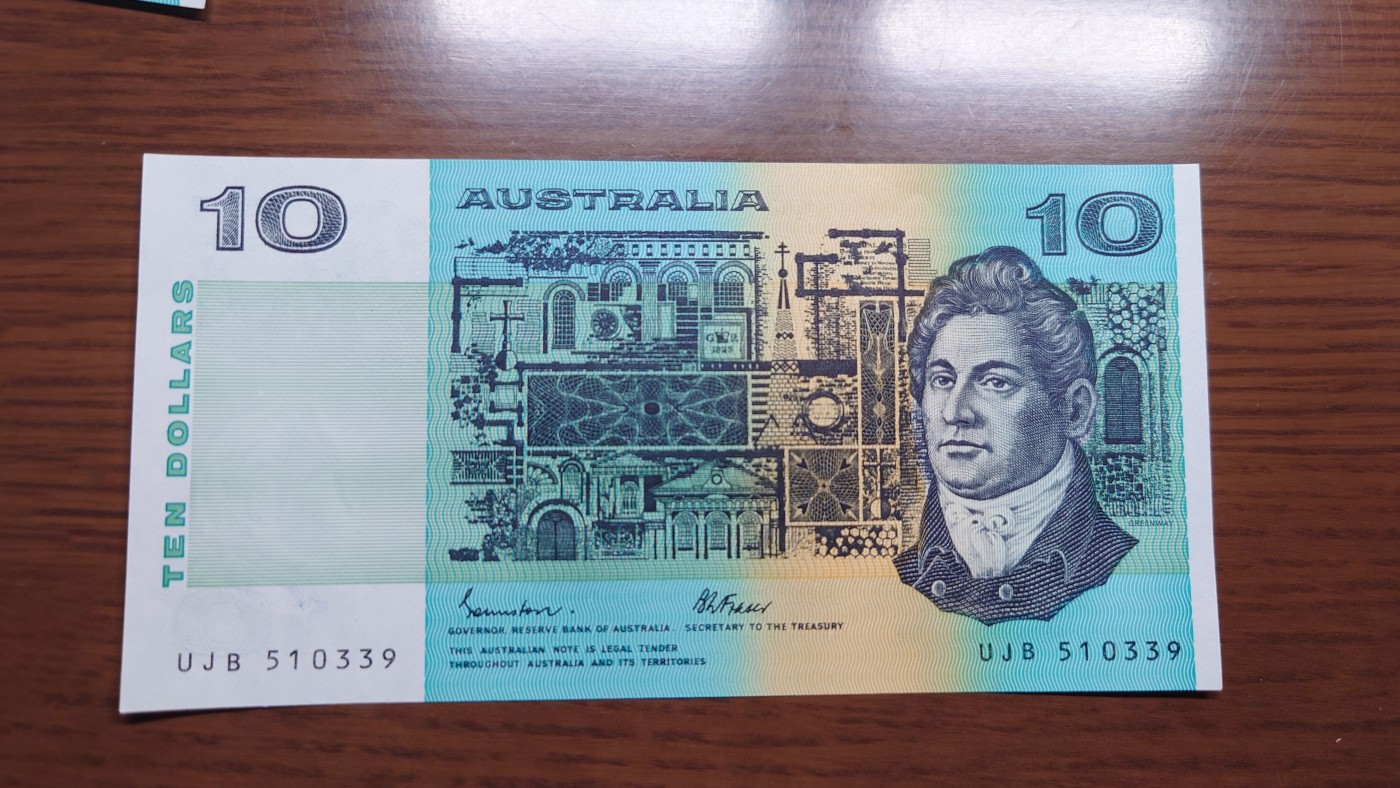 陆续更新【世界钱币】精选微拍第73期暨2023年第二十期 全新纸质裸钞低价起拍(第二场) 澳大利亚10元 全新绝品刀拆 全程无47尾号339