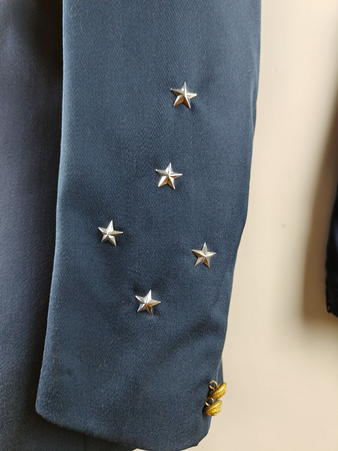 全场0元起拍 第93期 咸鱼国勋章拍卖专场 9月24日（周日）下午6：00开始 法国陆军上将 早期蓝色礼服 胸围106 肩宽48 衣长73 袖长59 腰围86 裤长106