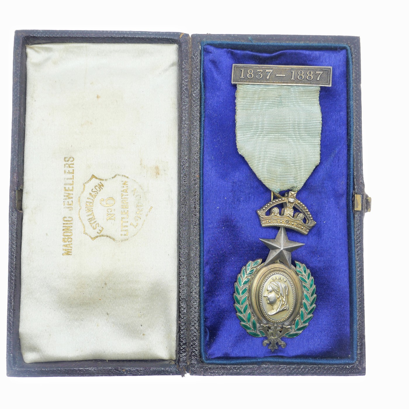 勋章奖章交易所9月23日拍卖 英国共济会维多利亚登基50年奖章