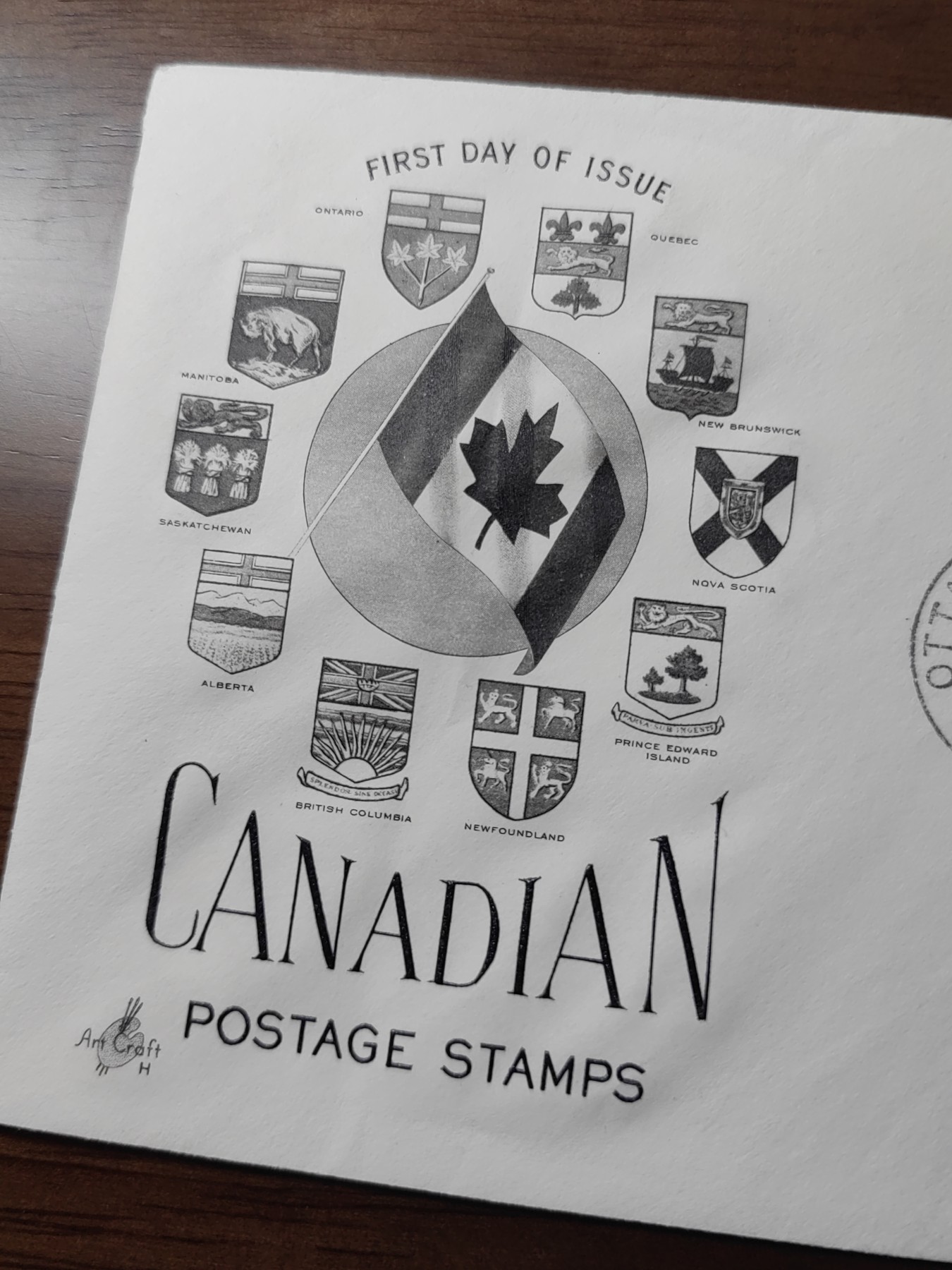 多国精美纪念封＆首日封第⑩场（0元起拍来捡漏） 加拿大雕刻首日封1971