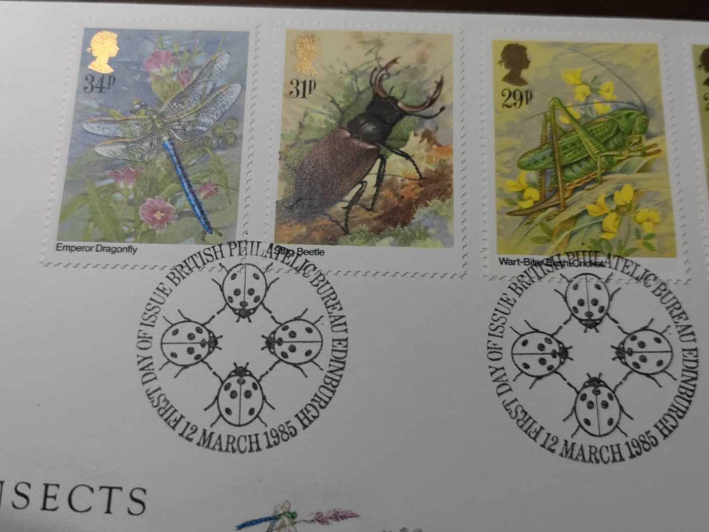 精选邮品专场（秒杀）第①⑧场 英国1985年昆虫