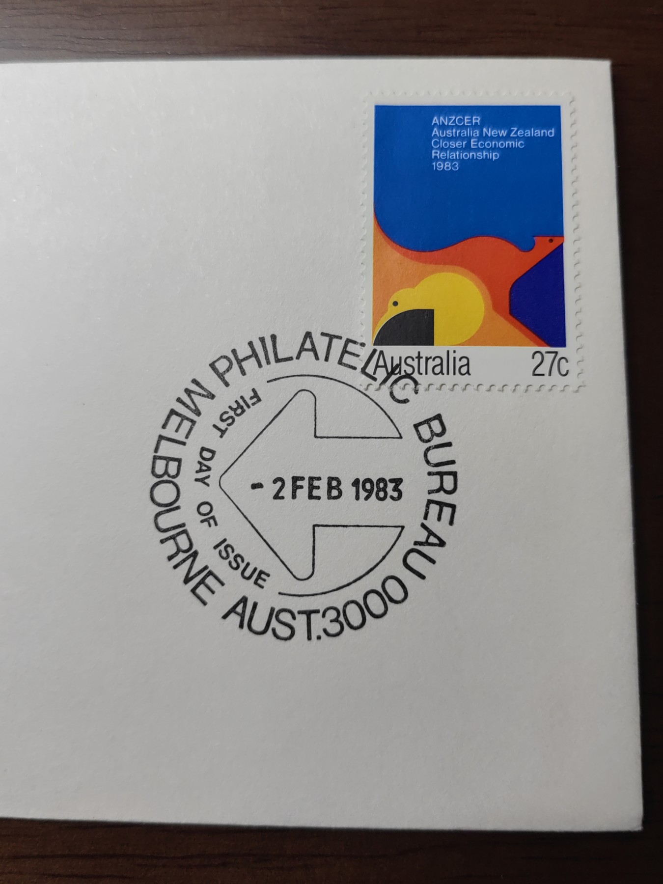 多国精美纪念封＆首日封第⑩场（0元起拍来捡漏） 澳大利亚1983 新西兰更紧密的经济关系