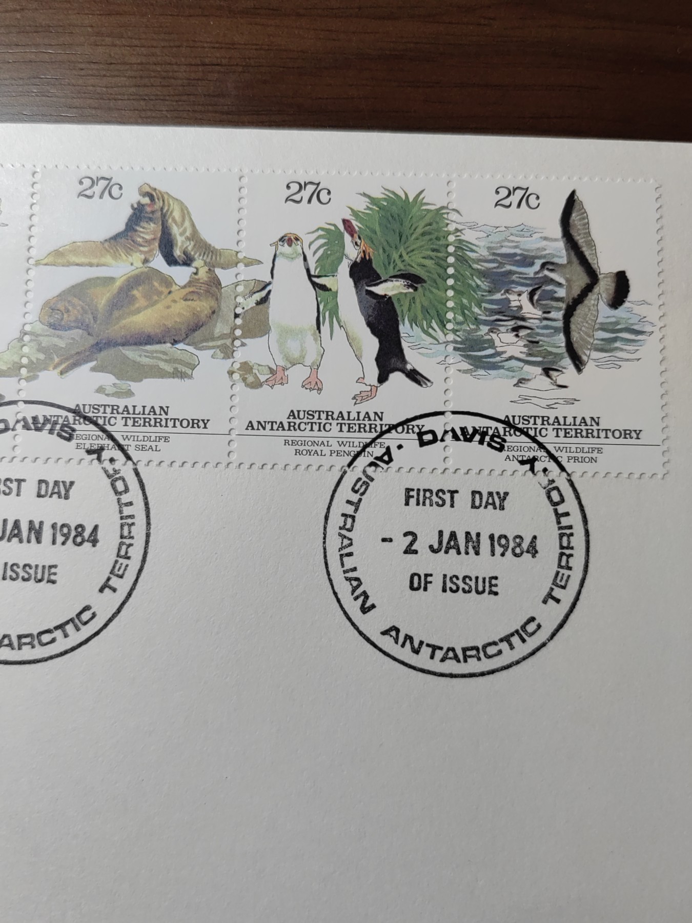 多国精美纪念封＆首日封第⑩场（0元起拍来捡漏） 澳属南极1983 极地动物 纪念邮封