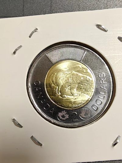 硬币 - 卷拆加拿大黑圈2元致敬女王纪念币