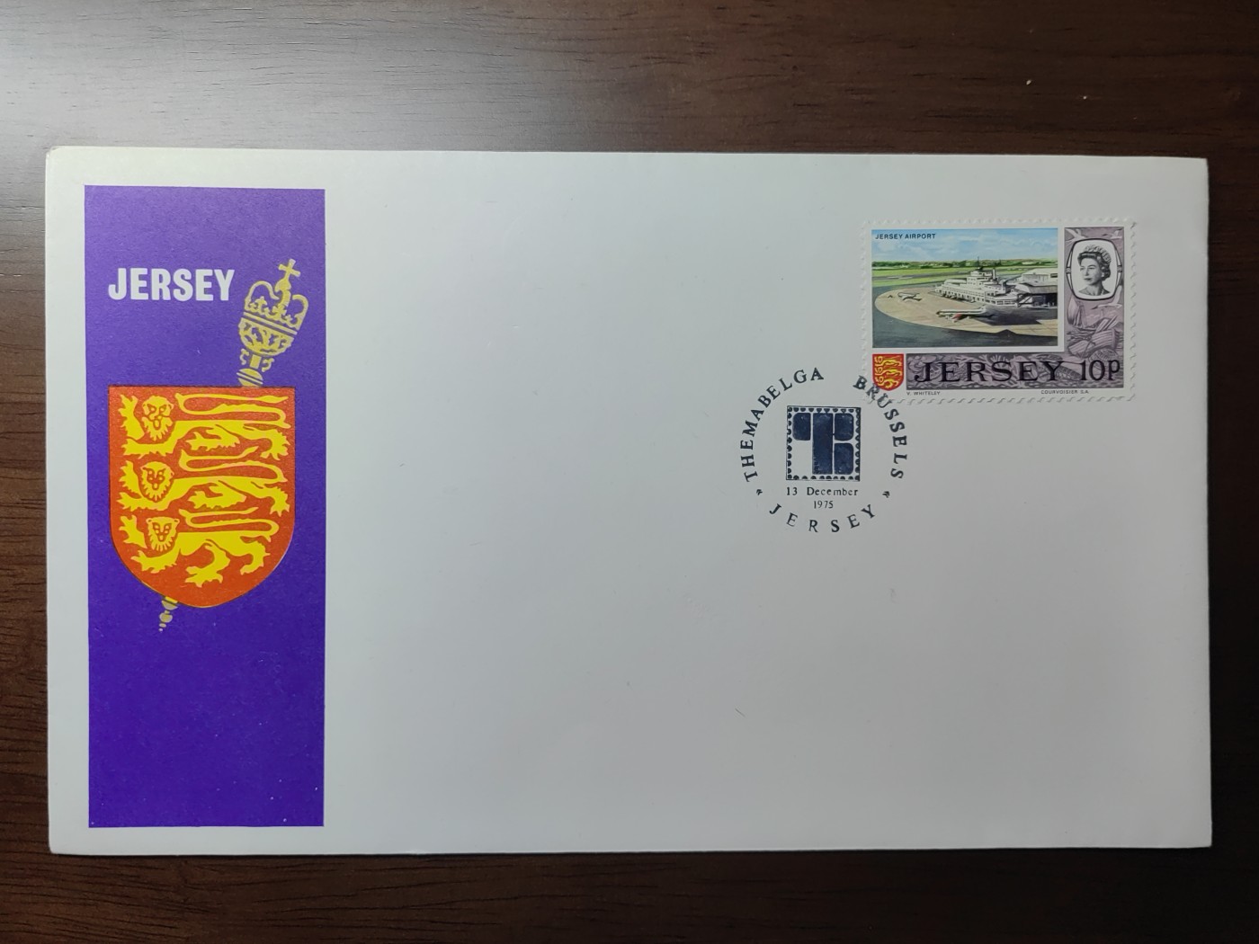 多国精美纪念封＆首日封第⑩场（0元起拍来捡漏） 1975年 泽西 盾徽首日封