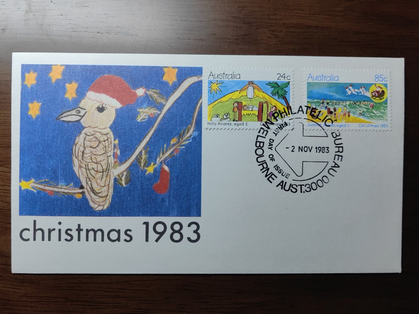多国精美纪念封＆首日封第⑩场（0元起拍来捡漏） 澳大利亚1983 圣诞节纪念封