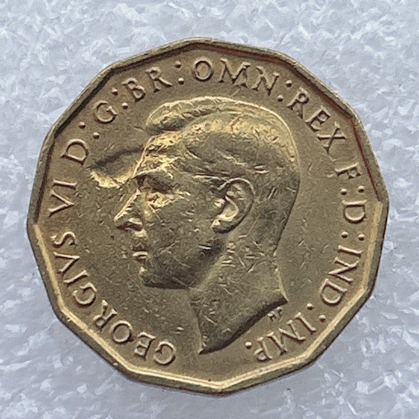 全场一元起拍 世界钱币散币场 第25期 乔治六世国王 英国3便士 多边形