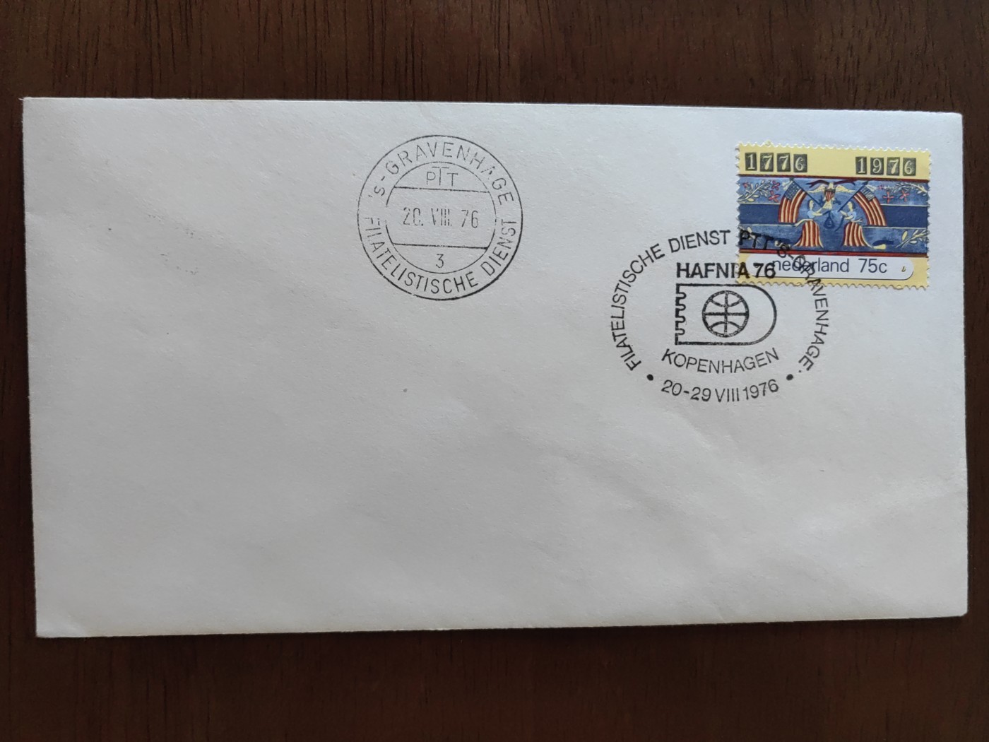 多国精美纪念封＆首日封第⑩场（0元起拍来捡漏） 荷兰1976  美国独立两百年