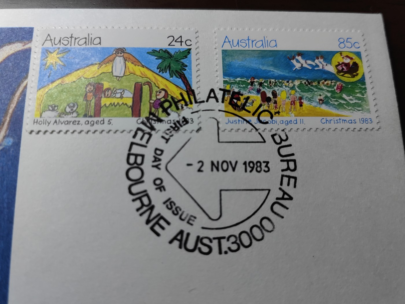 多国精美纪念封＆首日封第⑩场（0元起拍来捡漏） 澳大利亚1983 圣诞节纪念封