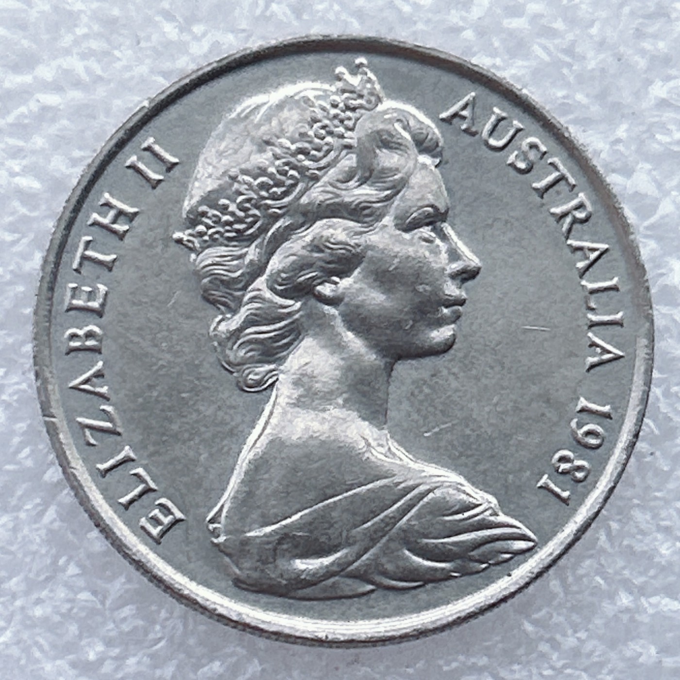 全场一元起拍 世界钱币散币场 第25期 澳大利亚1981年20分伊丽莎白女王鸭嘴兽