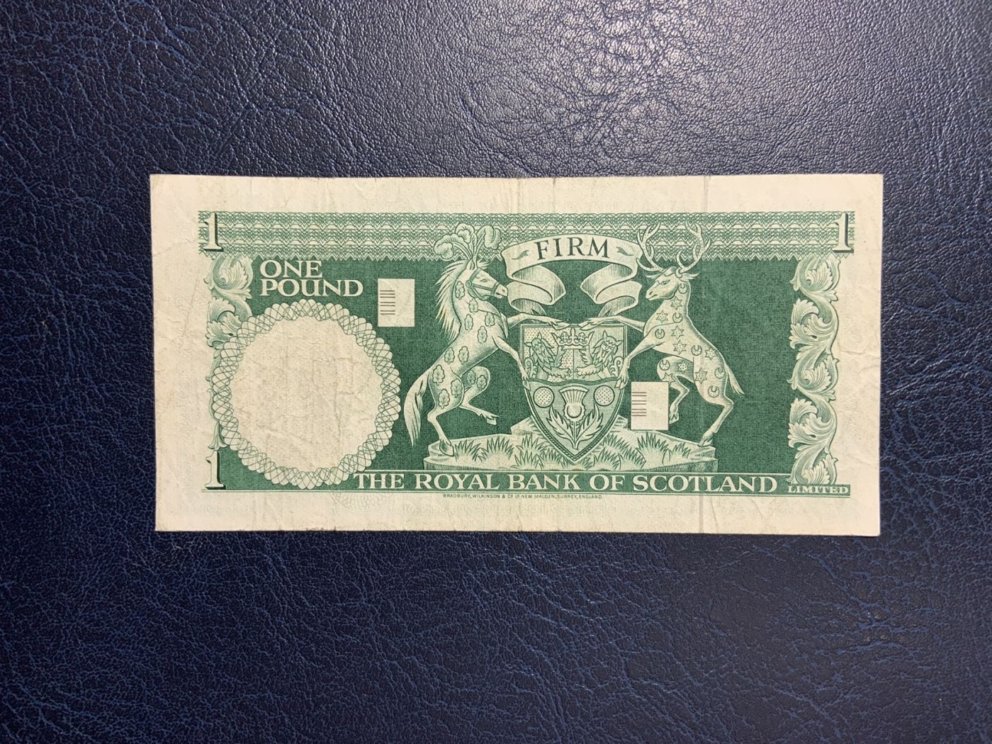 收藏联盟Quantum Auction 第291期拍卖  苏格兰皇家银行1970年1镑 品相如图
