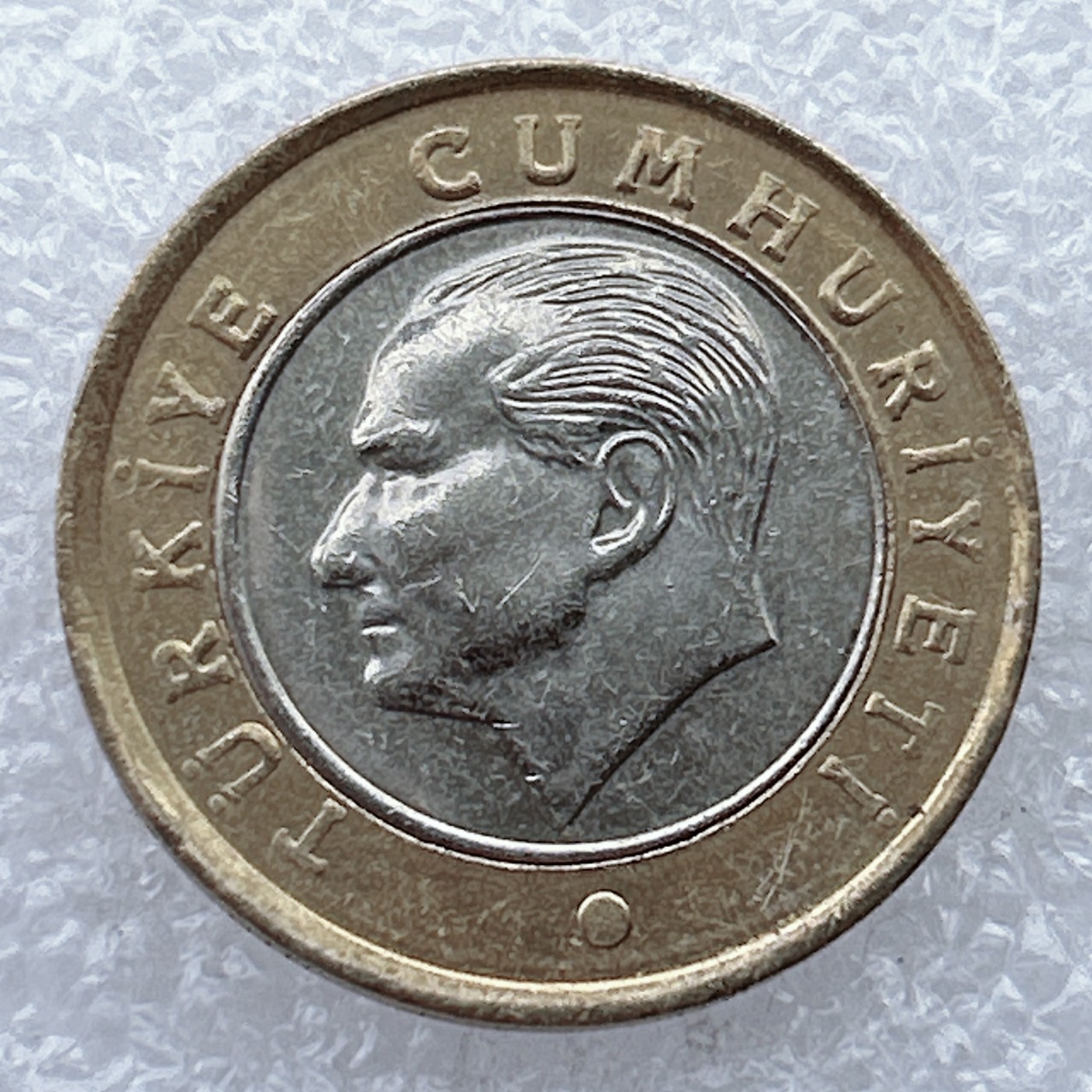 全场一元起拍 世界钱币散币场 第25期 土耳其2009年1里拉双色币