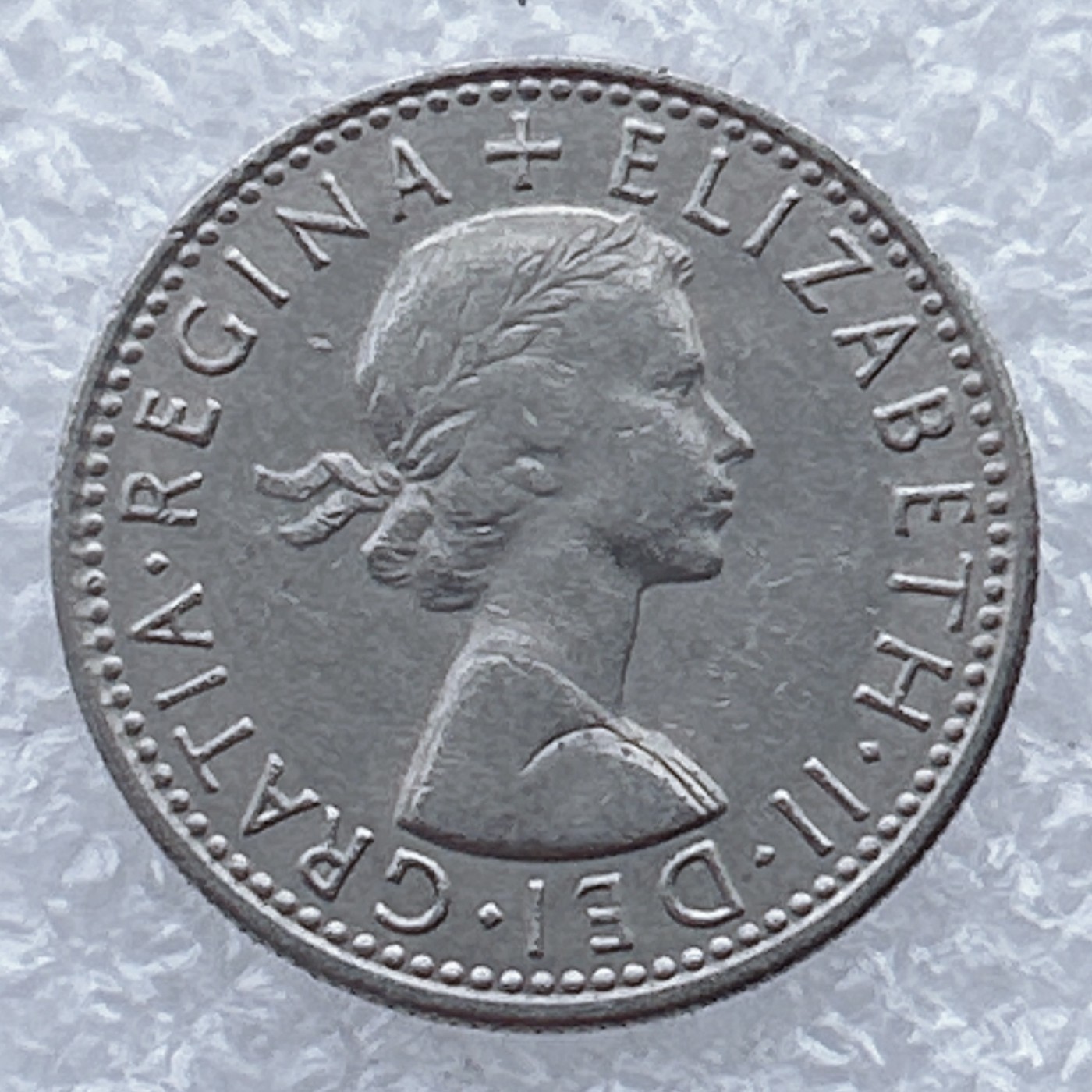 全场一元起拍 世界钱币散币场 第25期 英国1965年幸运六便士 女王 好品