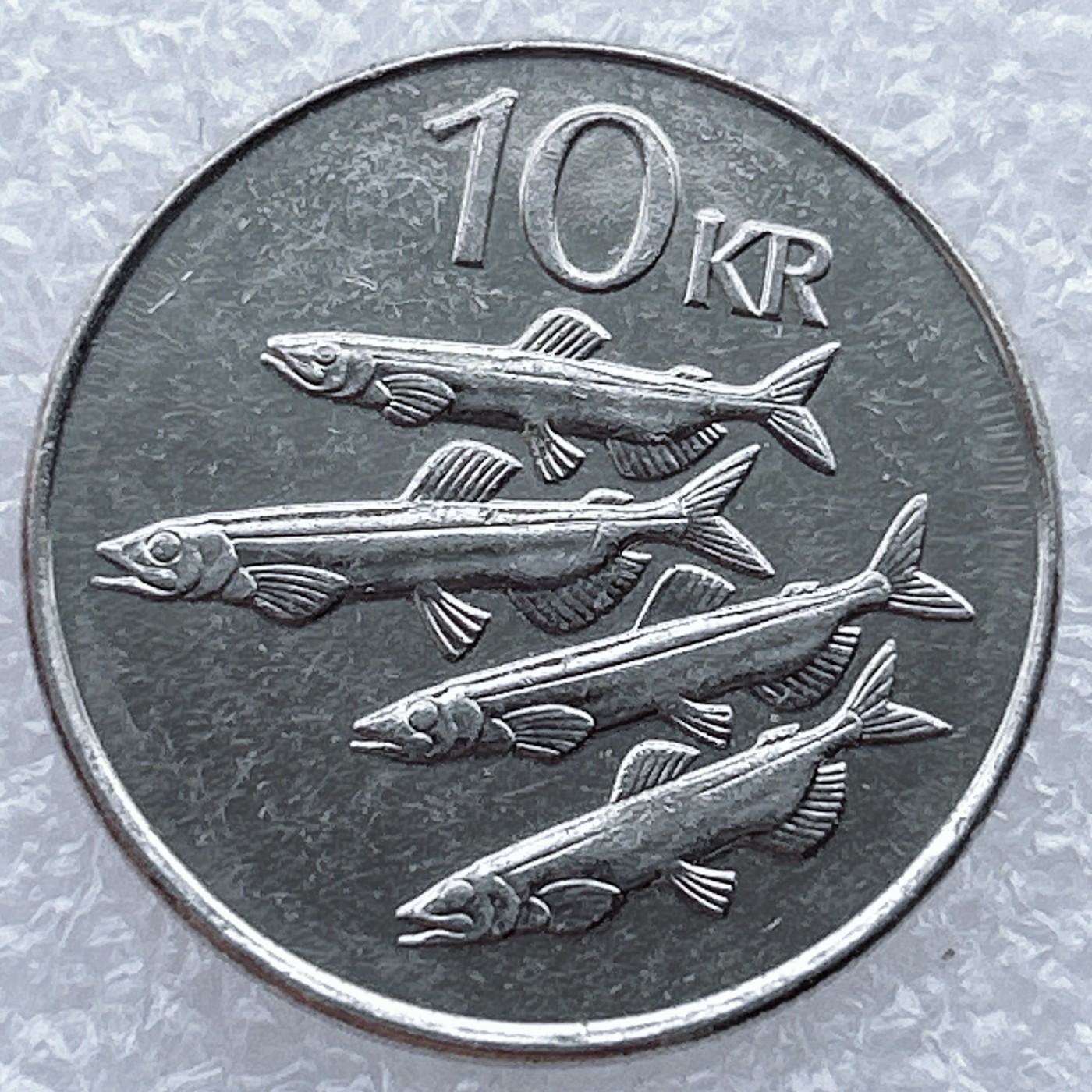 全场一元起拍 世界钱币散币场 第25期 冰岛2008年10克朗 多春鱼