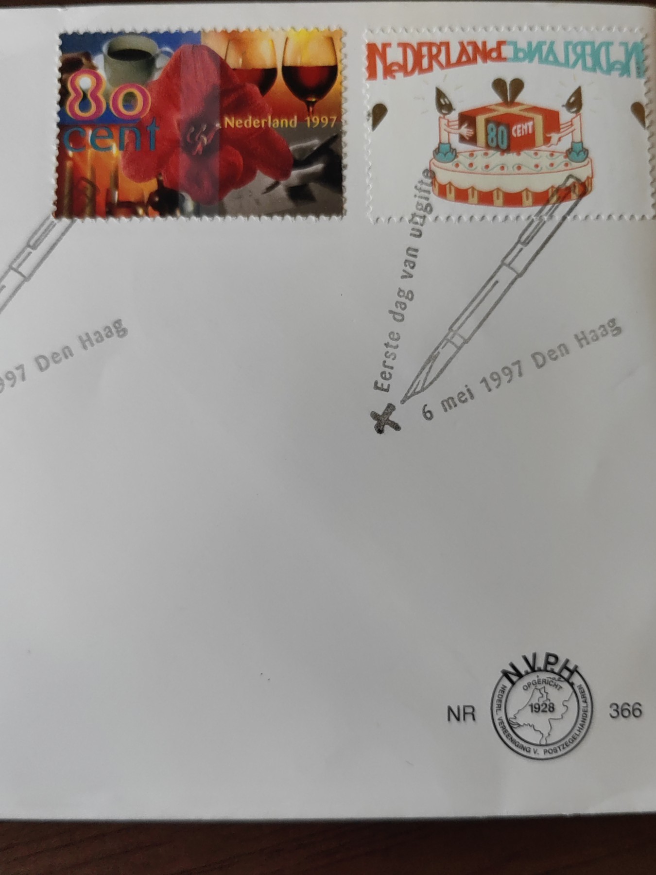 多国精美纪念封＆首日封第⑩场（0元起拍来捡漏） 荷兰1997 生日问候