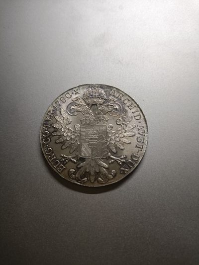 【专场20230920】癸卯天字辛号拍——世界钞/币专场 - 【拍品001】奥地利1780年官方后铸版1泰勒银币UNC-原光，俗称大奶妈，含银量83.5%