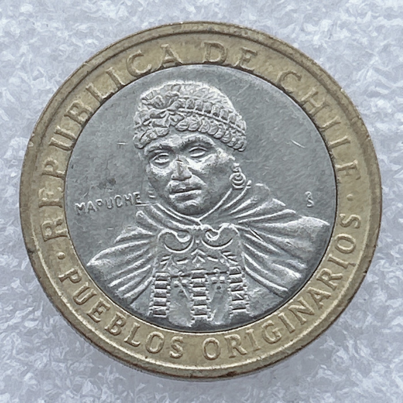 全场一元起拍 世界钱币散币场 第25期 智利2006年100比索双色币