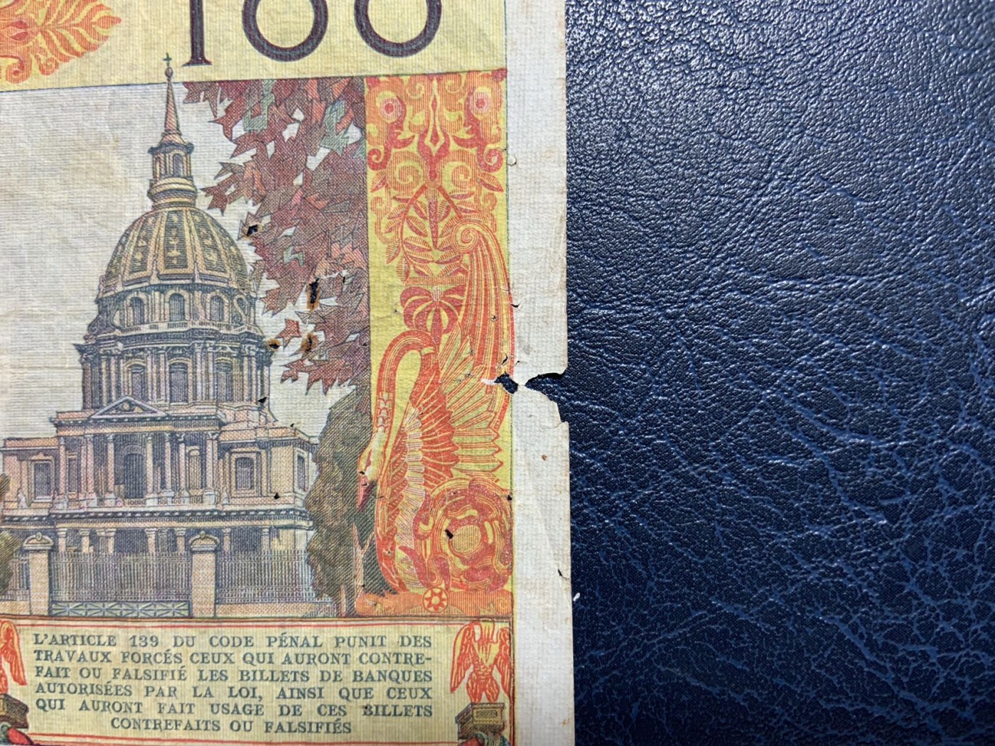 收藏联盟Quantum Auction 第291期拍卖  法国1964年100法郎 品相如图 拿破仑