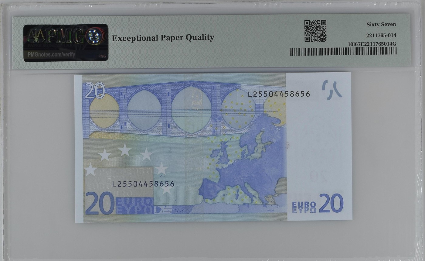 收藏联盟Quantum Auction 第291期拍卖  欧盟国家芬兰2002年20欧元 PMG67 