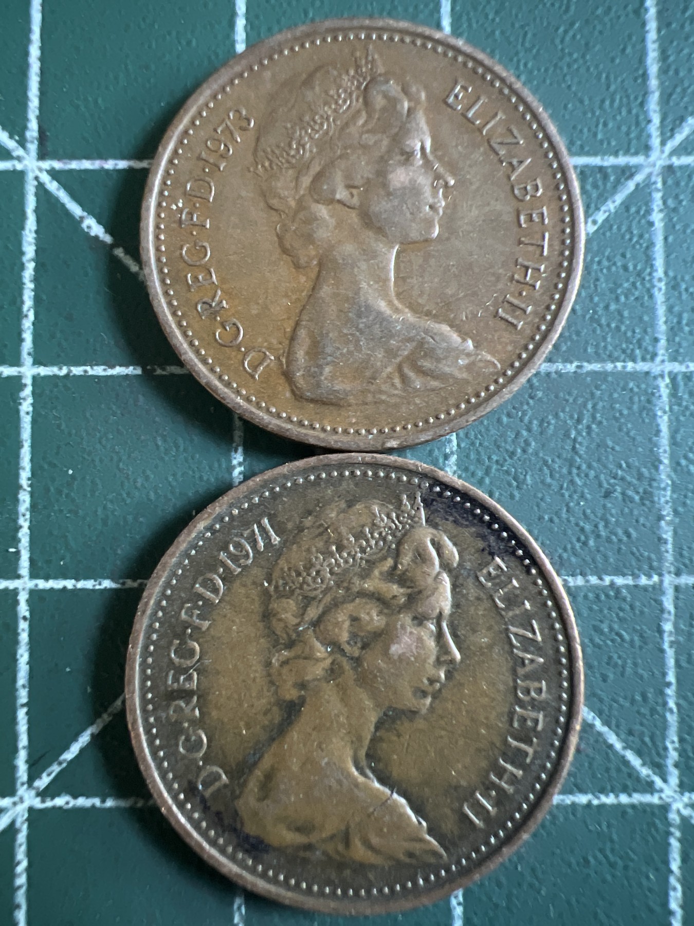 第416期 硬币专场 （无押金，捡漏，全场20包邮，偏远地区除外，接收代拍业务） 英国1便士两枚