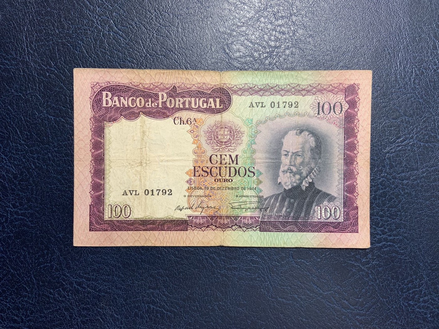 收藏联盟Quantum Auction 第291期拍卖  葡萄牙1961年100埃斯库多 品相如图 BWC精品 稀少