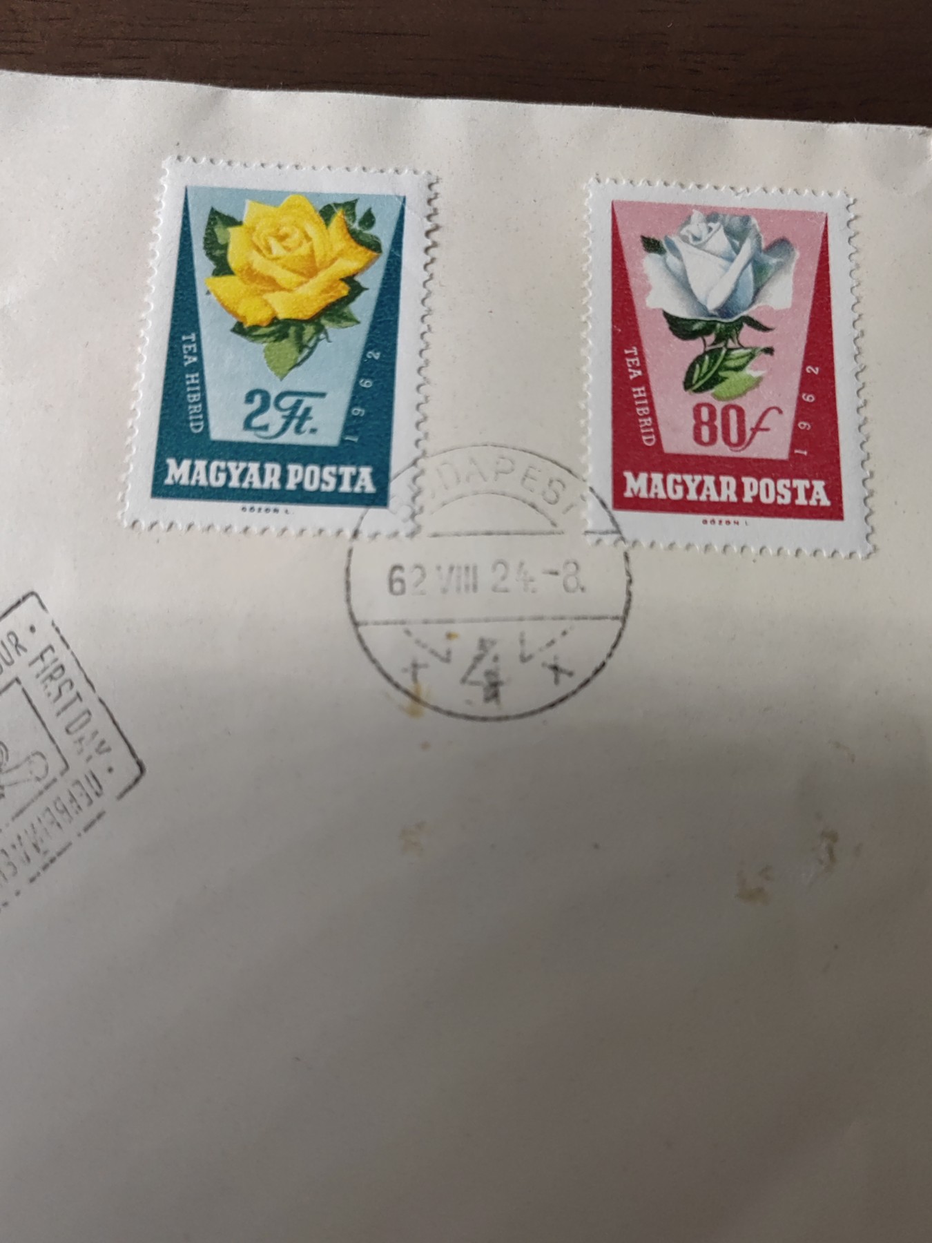 多国精美纪念封＆首日封第⑩场（0元起拍来捡漏） 匈牙利1962年 花卉 疑似军邮戳