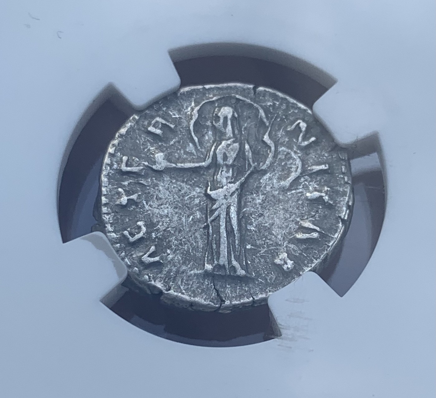 瓶子🏺第110期拍卖会    古罗马狄纳里银币 大福斯蒂娜 公元141年