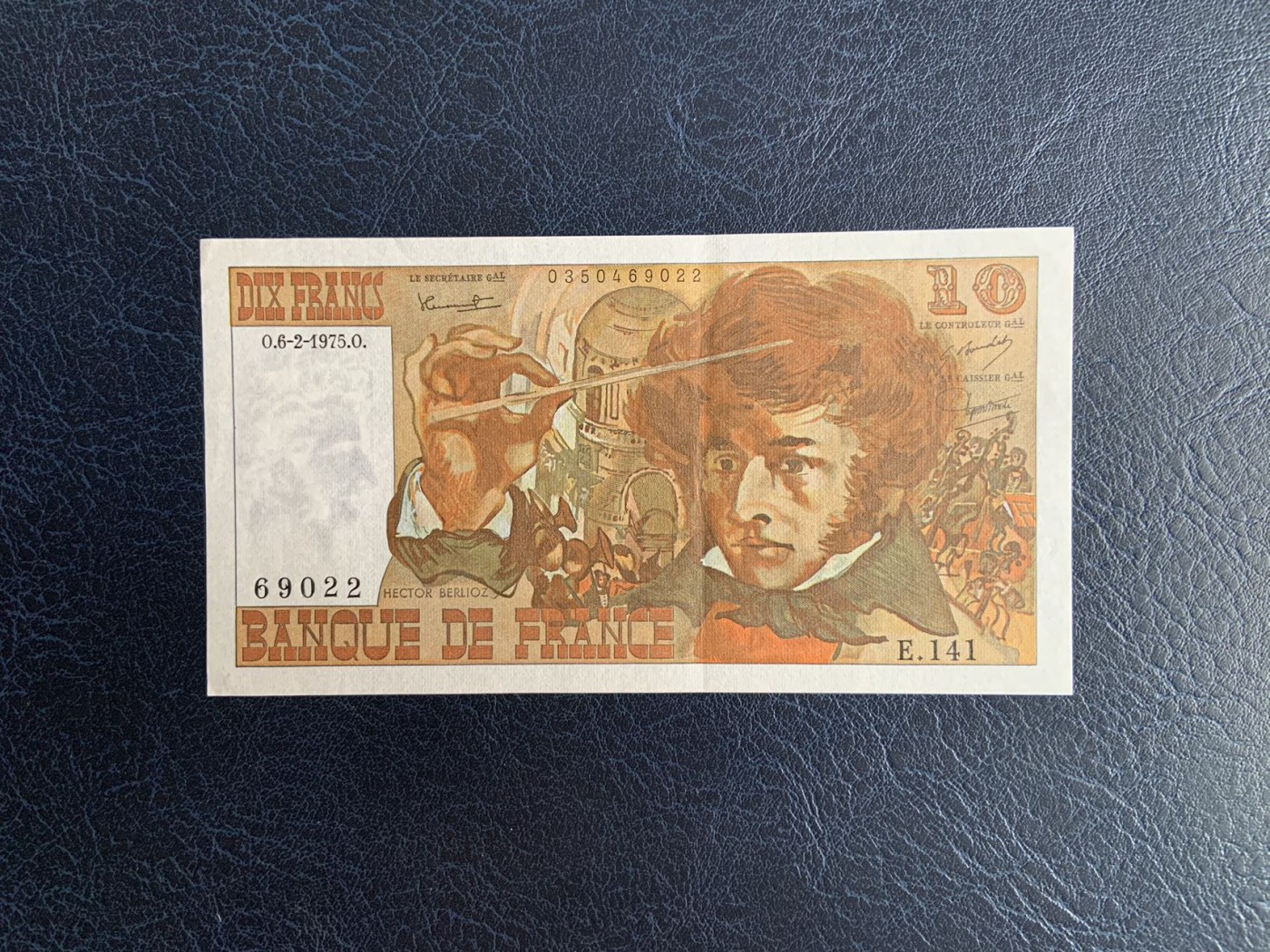 收藏联盟Quantum Auction 第291期拍卖  法国1975年10法郎 品相AU 音乐家柏辽兹