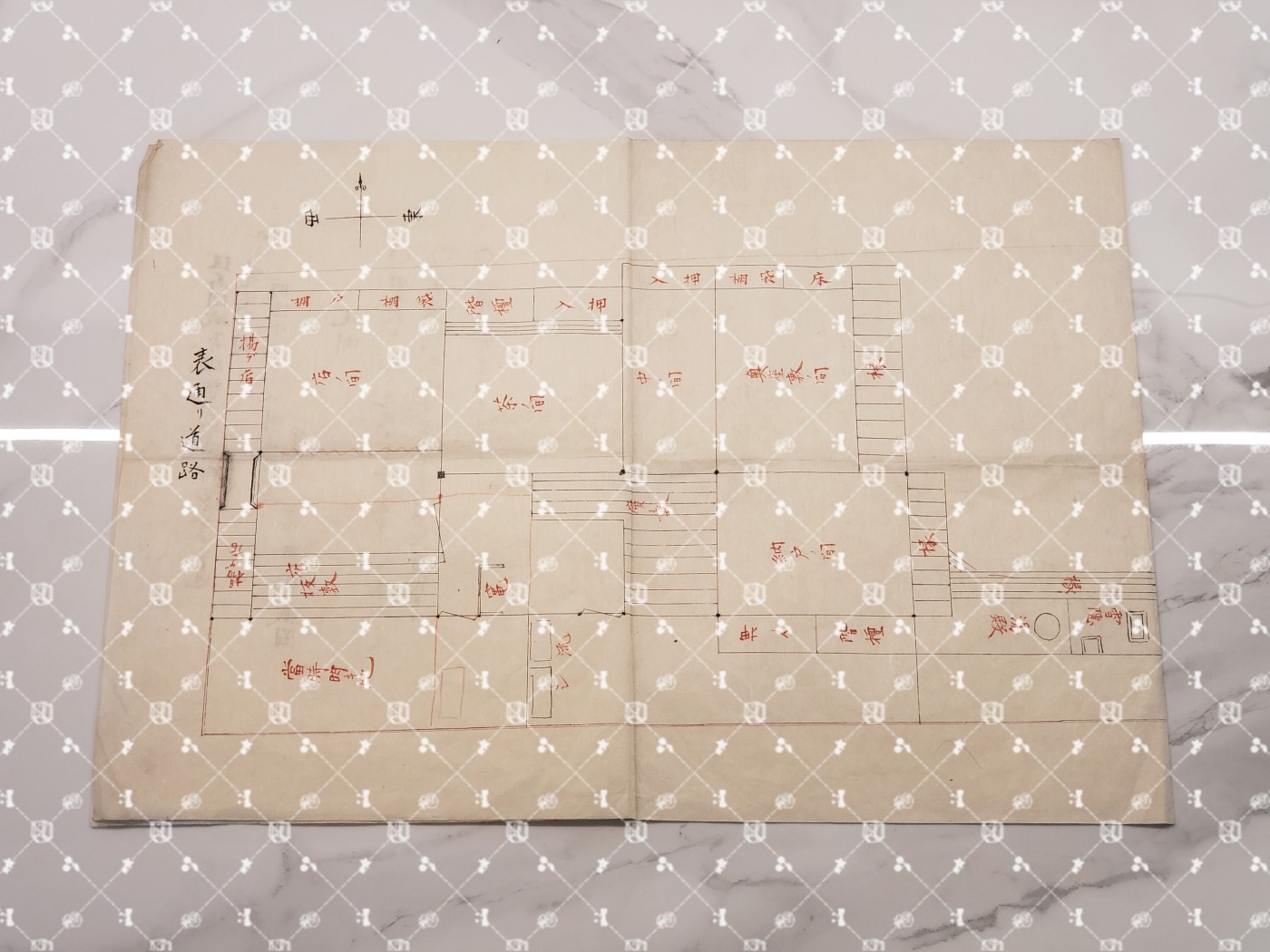 🤔经典时尚给钱就麦系列专场① 岸田轩造【作家 “新兴生活运动”主导者 佐藤新兴生活馆（现日本生活协会）创办人兼常务理事 兵库县神户市兵库实业补习学校校长 财团法人修养团兵库县联合会长&团员总代】 明治十九年但马国城嵜郡丰冈宵田町岸田家建家设计图（旧丰冈城）