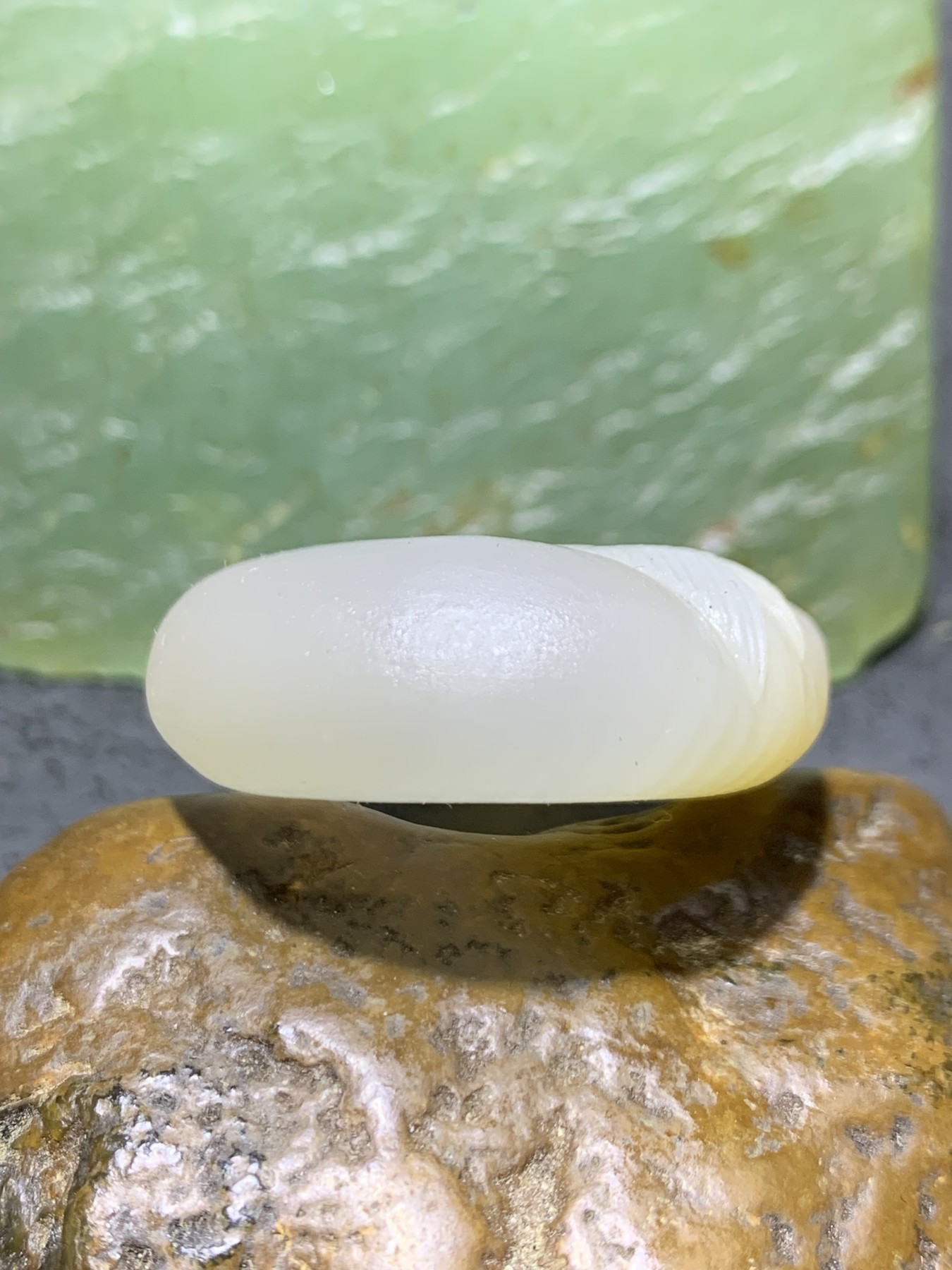 精美高玉化马达加斯加海洋玉髓手工俏色巧雕富贵有鱼吊坠一个！