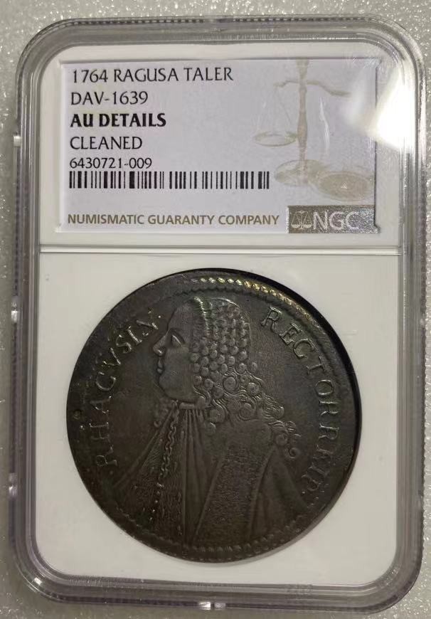 瓶子🏺第110期拍卖会  AU神圣罗马帝国拉古萨1764年早期版本1泰勒大银币  没有减重痕  好品