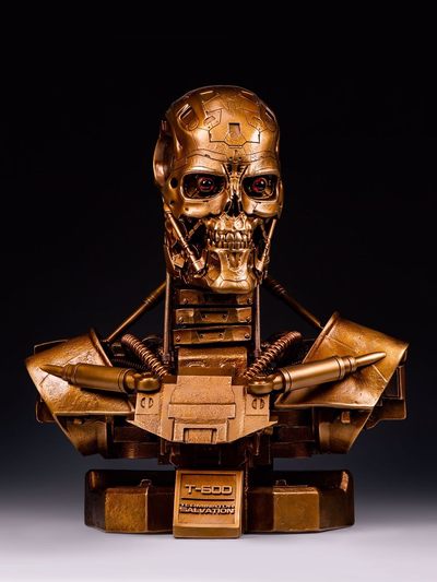 奥格定制：《终结者·Terminator·T-600》1:1青铜半身像 - 奥格定制：《终结者·Terminator·T-600》1:1青铜半身像