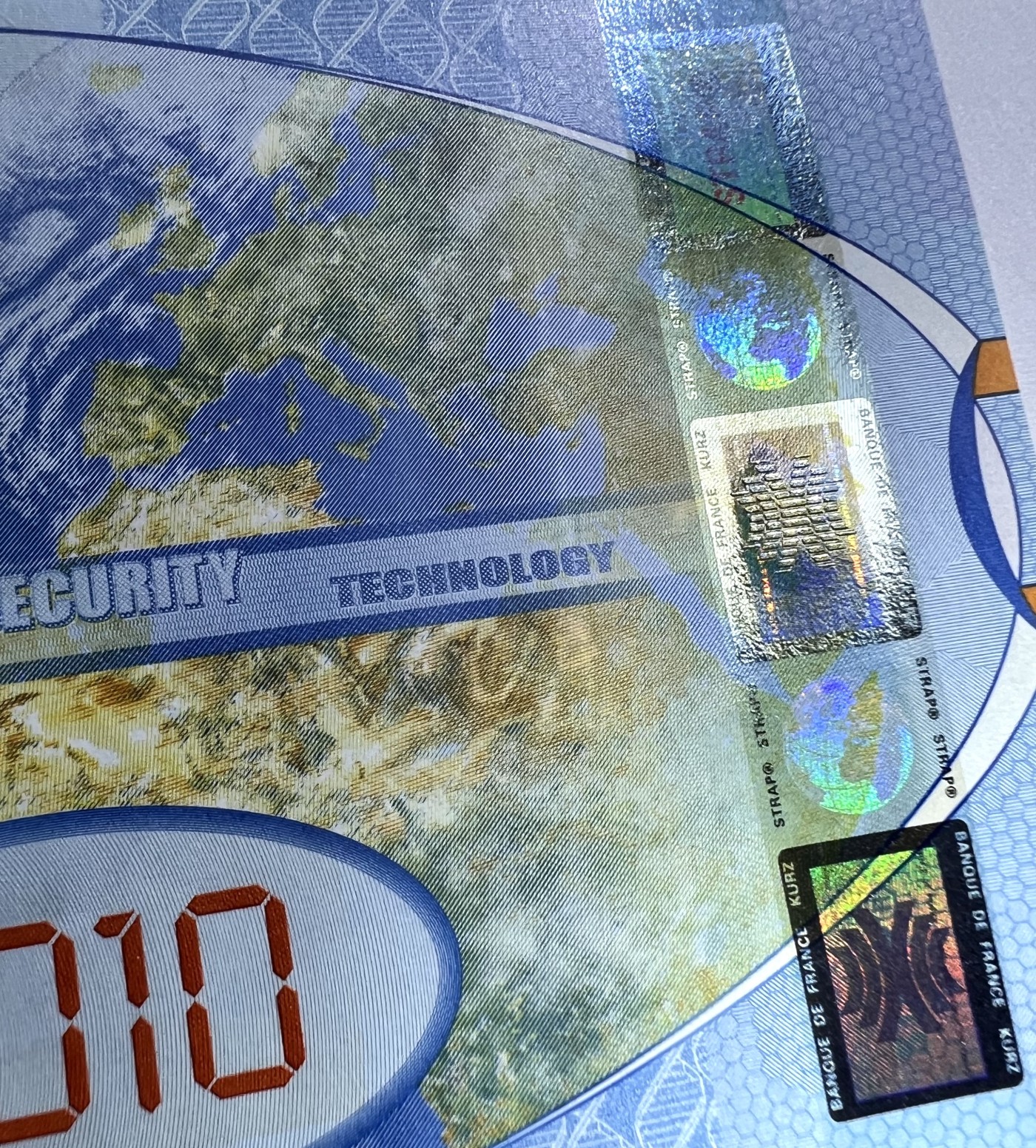 2026第4场（总第231期）：精品测试钞、外钞综合场  法兰西银行 2010版全息宽条“卫星”测试钞（PMG67、壳子有裂纹）