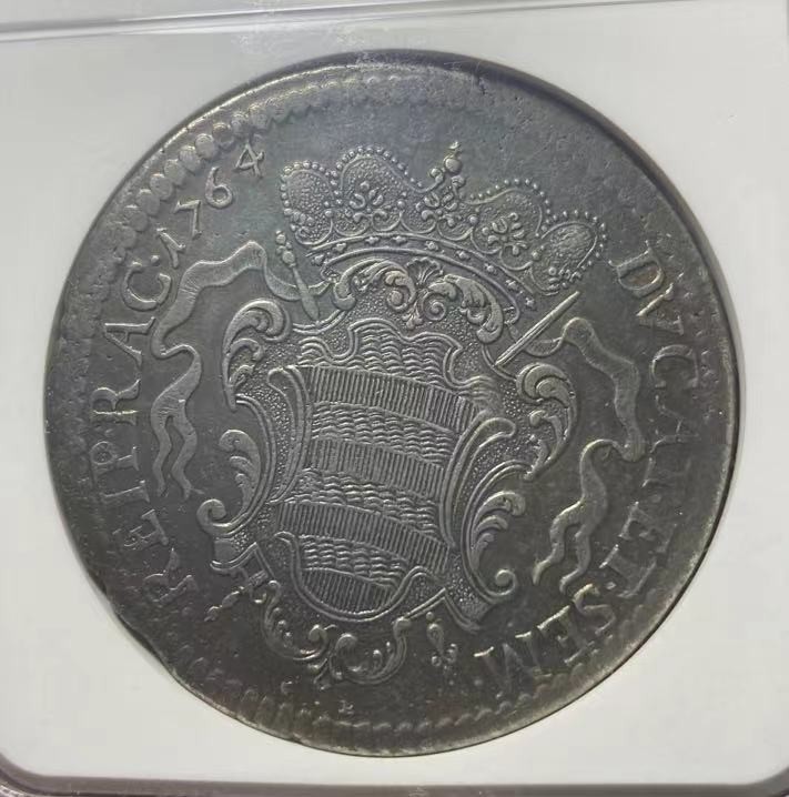 瓶子🏺第110期拍卖会  AU神圣罗马帝国拉古萨1764年早期版本1泰勒大银币  没有减重痕  好品