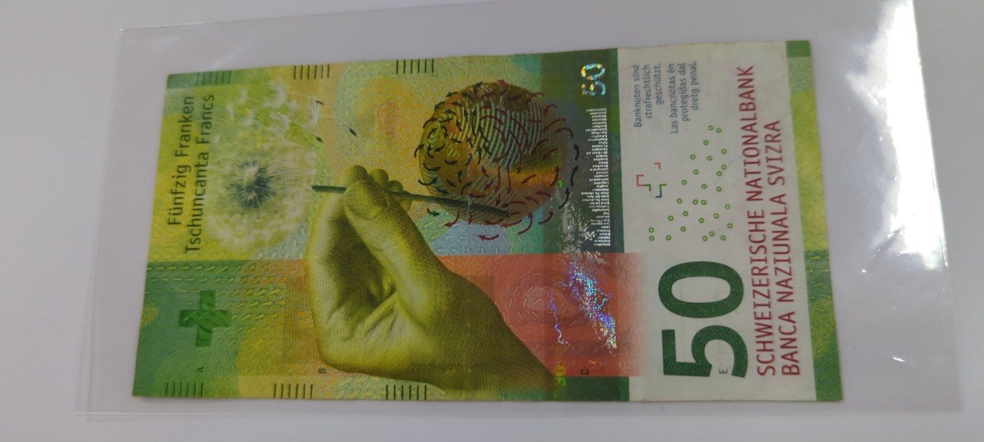 瑞士法郎第九版50 A冠- 蓝色夜空的记忆- 蓝色夜空的记忆- 麦稀奇