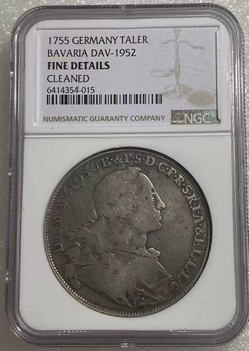 瓶子🏺第110期拍卖会  巴伐利亚1755年神罗1泰勒大银币