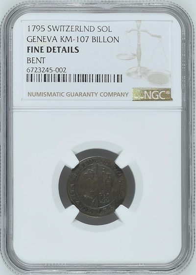 FCO-1-散币 - 1795 SWITZERLND GENEVA KM-107 BILLON   SOL