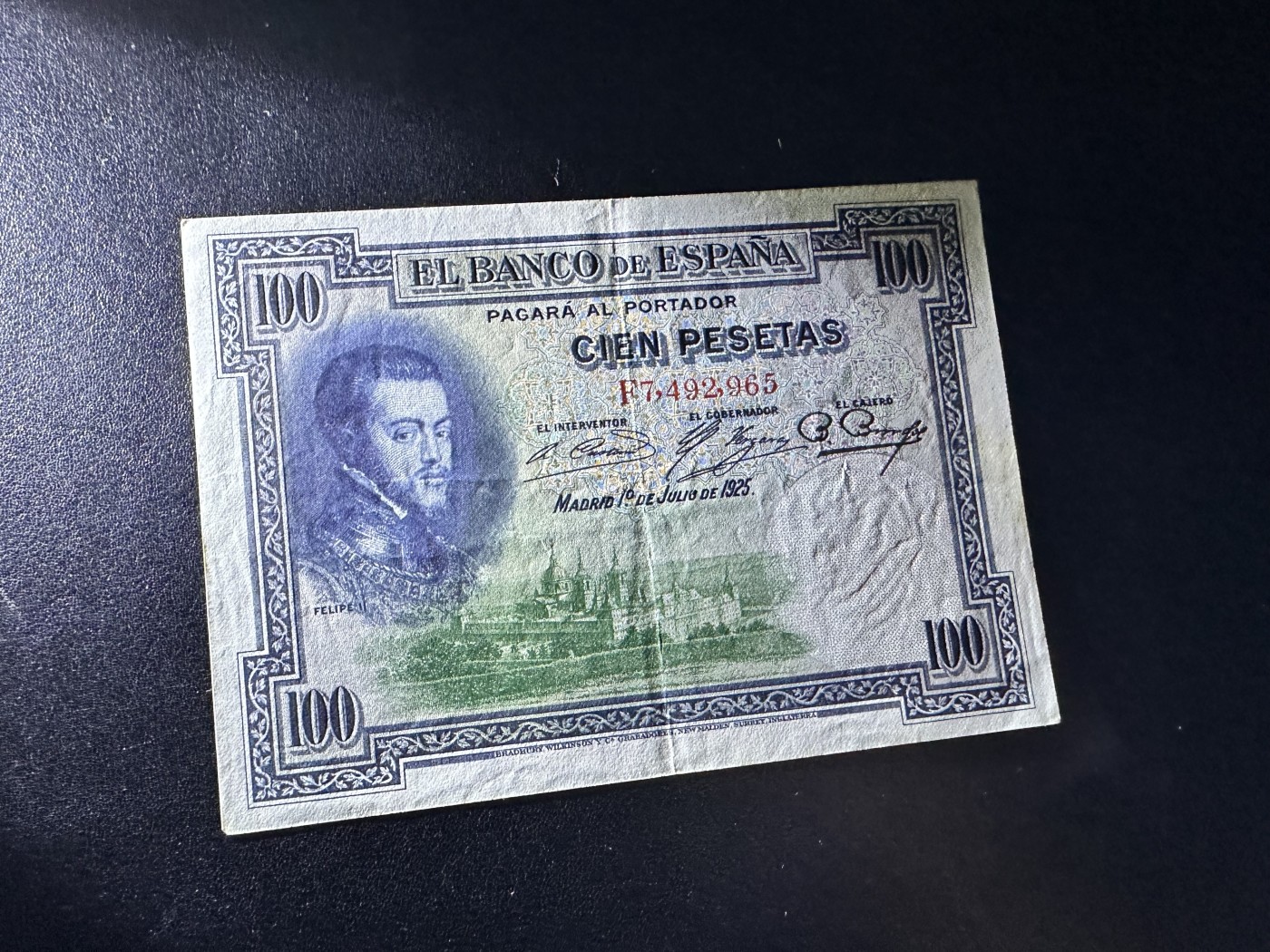 《外钞收藏家》第三百期 西班牙50、100比塞塔 两张一起 非全新 相差不多 参考图