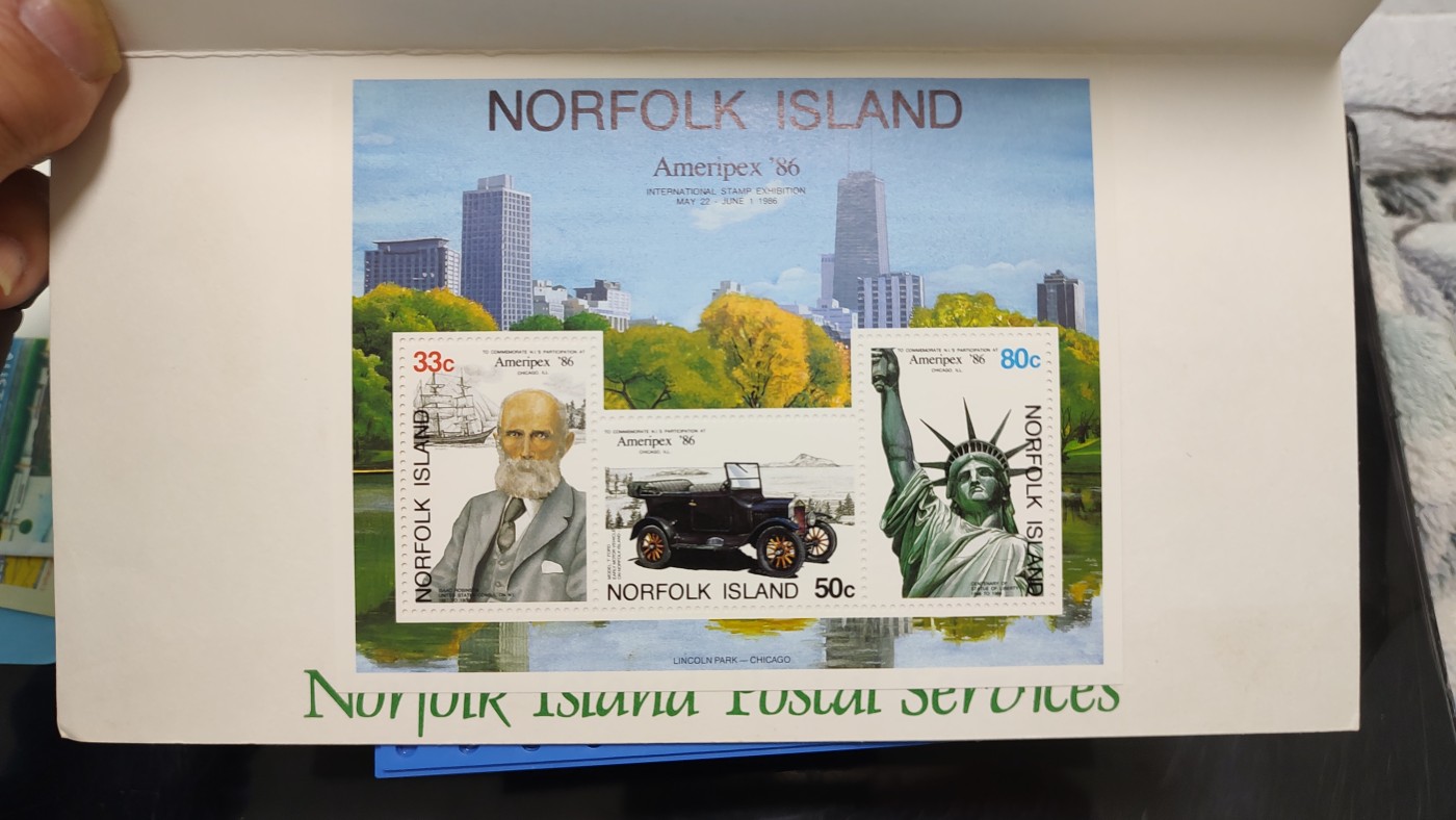 一月邮币社第三期拍卖国际邮票专场 诺福克岛小全张等