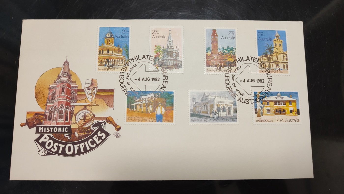 一月邮币社第三期拍卖国际邮票专场 1982年澳大利亚历史建筑套票首日封