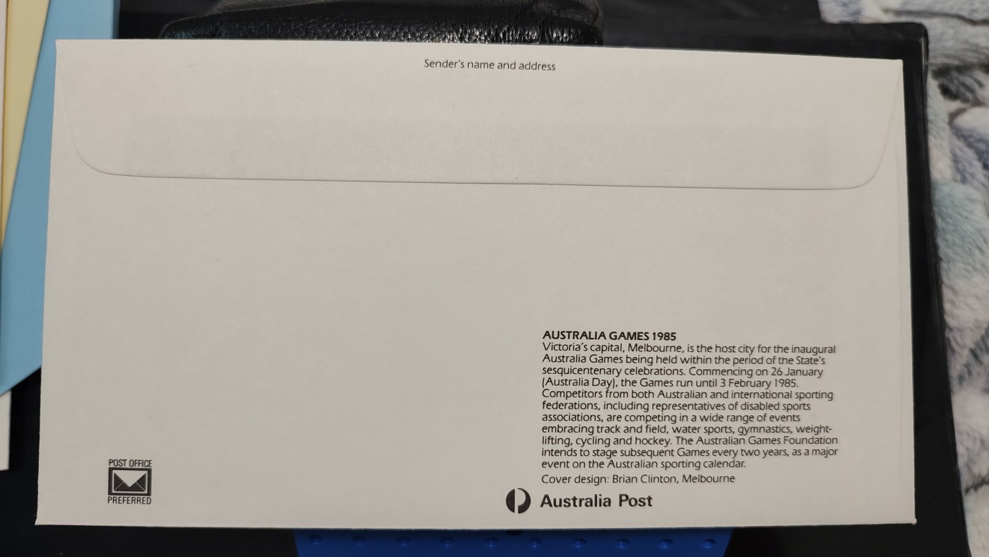 一月邮币社第三期拍卖国际邮票专场 1985年澳大利亚体育运动首日封