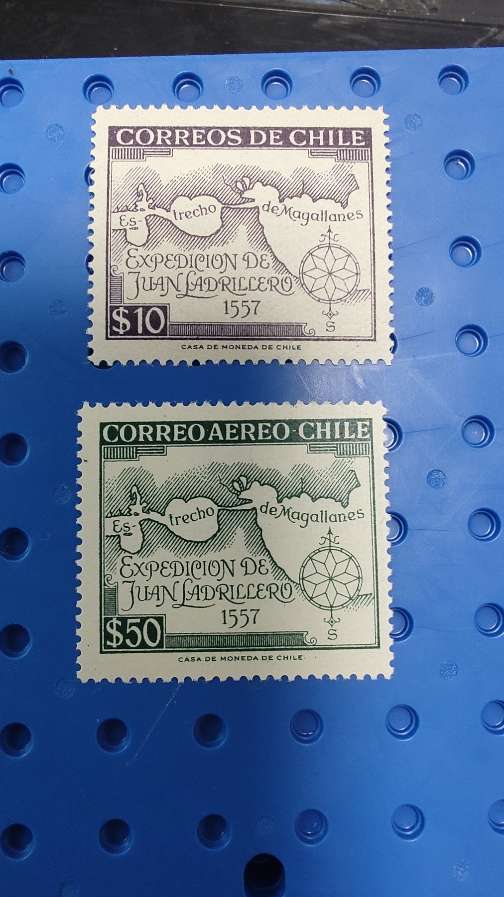 一月邮币社第三期拍卖国际邮票专场 智利1959年马哲伦海峡