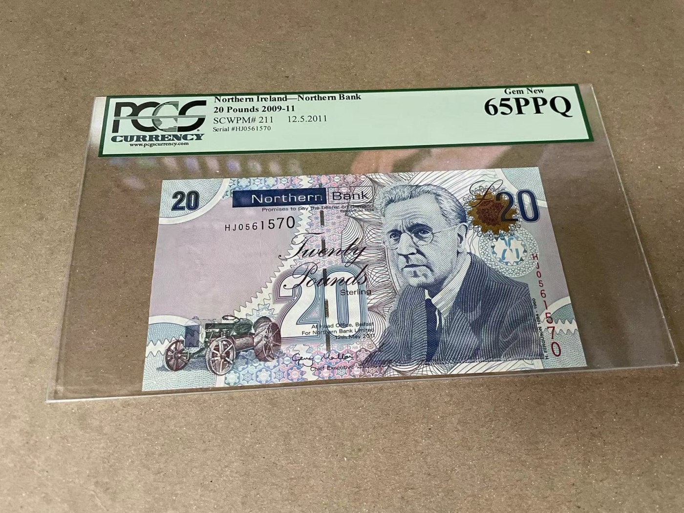 【Blue Auction】✨世界纸币精拍第375期【精】 北爱尔兰 2009-11年20镑 PCGS65EPQ 