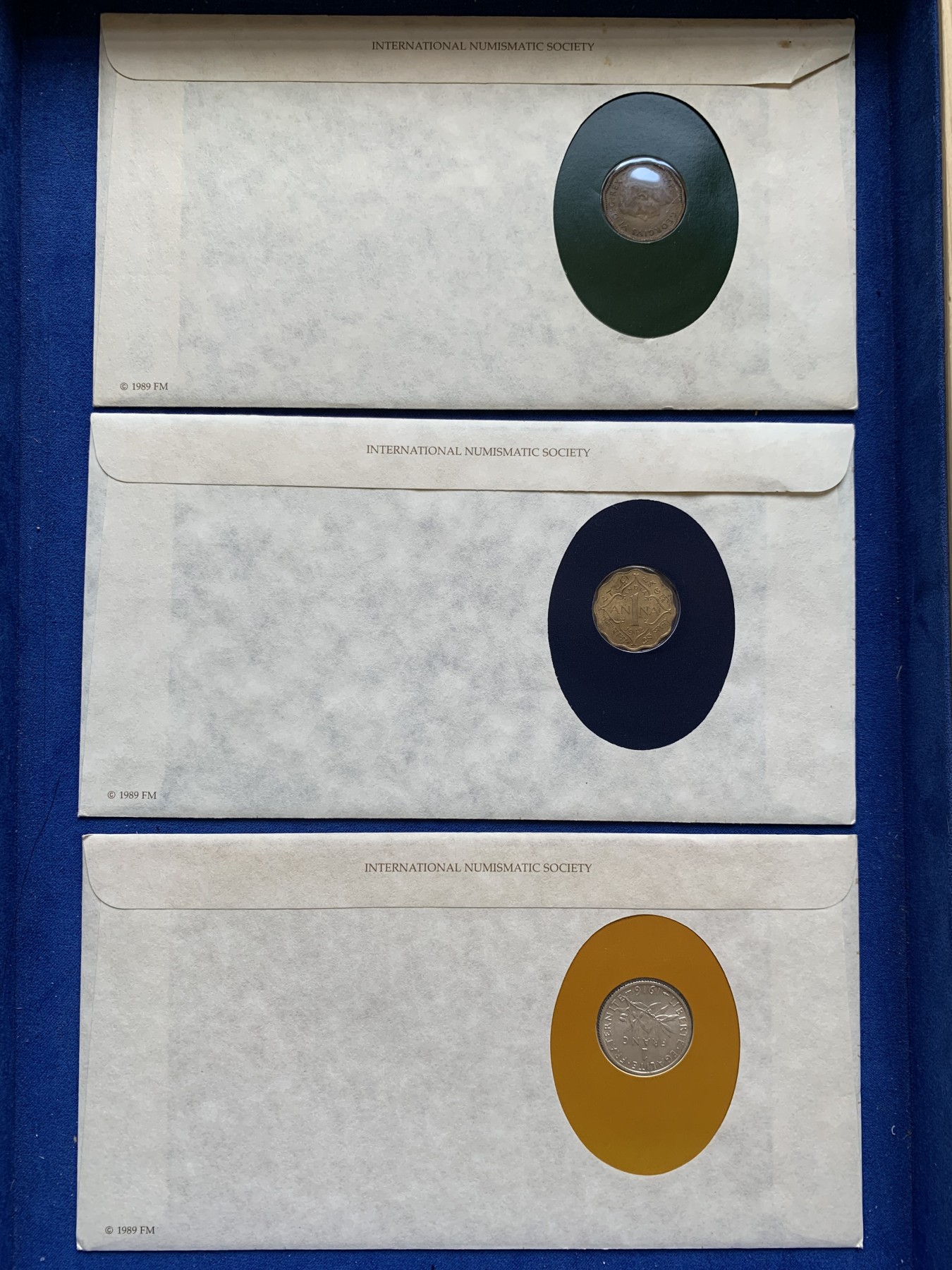 《竞宝斋》第201场-周日，周一 2场 (全场包邮) 6枚一组 富兰克林伟大历史钱币系列邮币封 英联邦6套铜币 英国，加拿大，马来西亚，印度，南非，法国