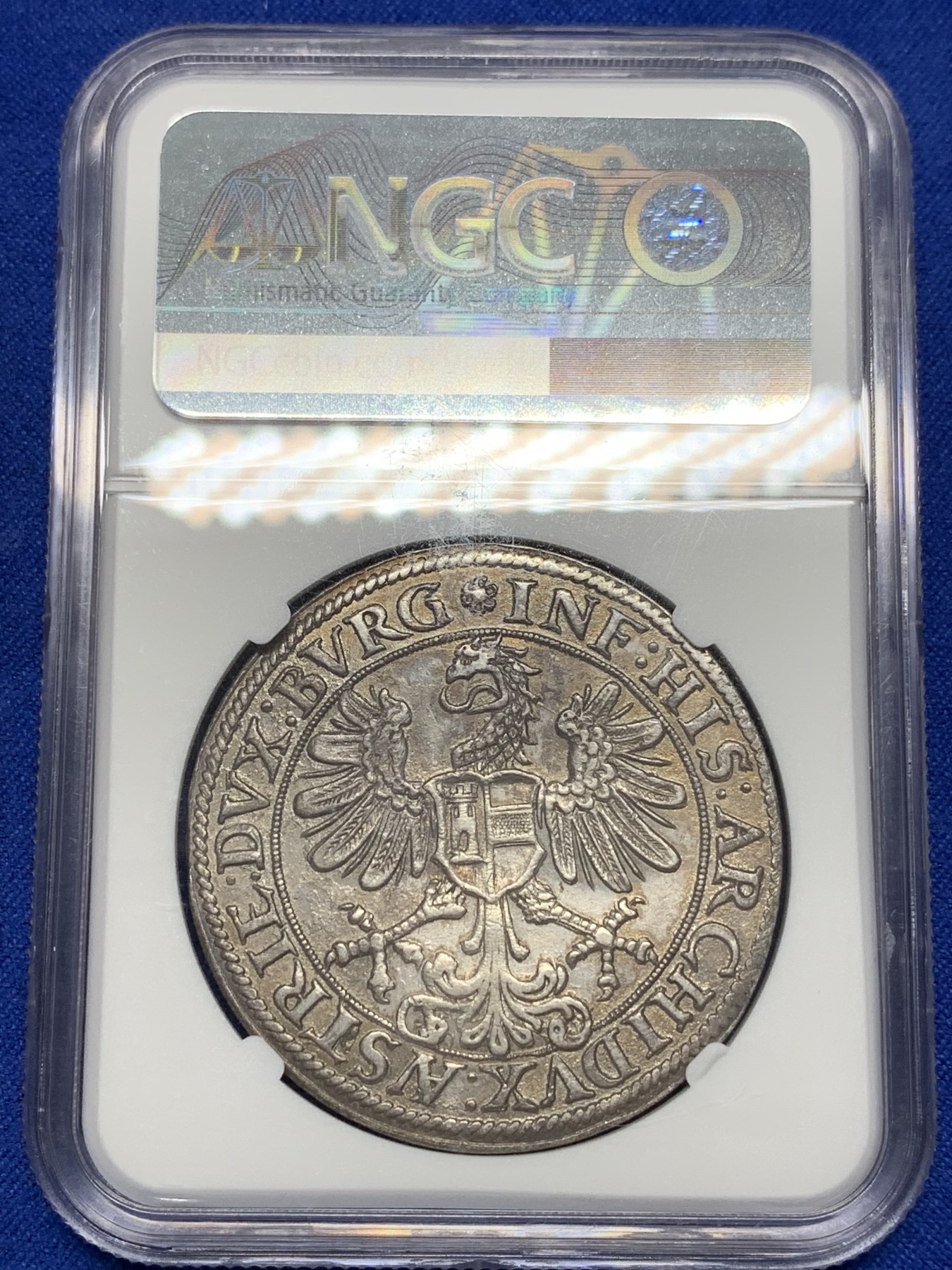 《竞宝斋》第201场-周日，周一 2场 (全场包邮) NGC MS62  神圣罗马帝国 1521-64年 哈布斯堡王朝 泰勒大银币 将近500年的岁月 原味包浆打制的非常好 恰好是欧洲文艺复兴时期 非常难得