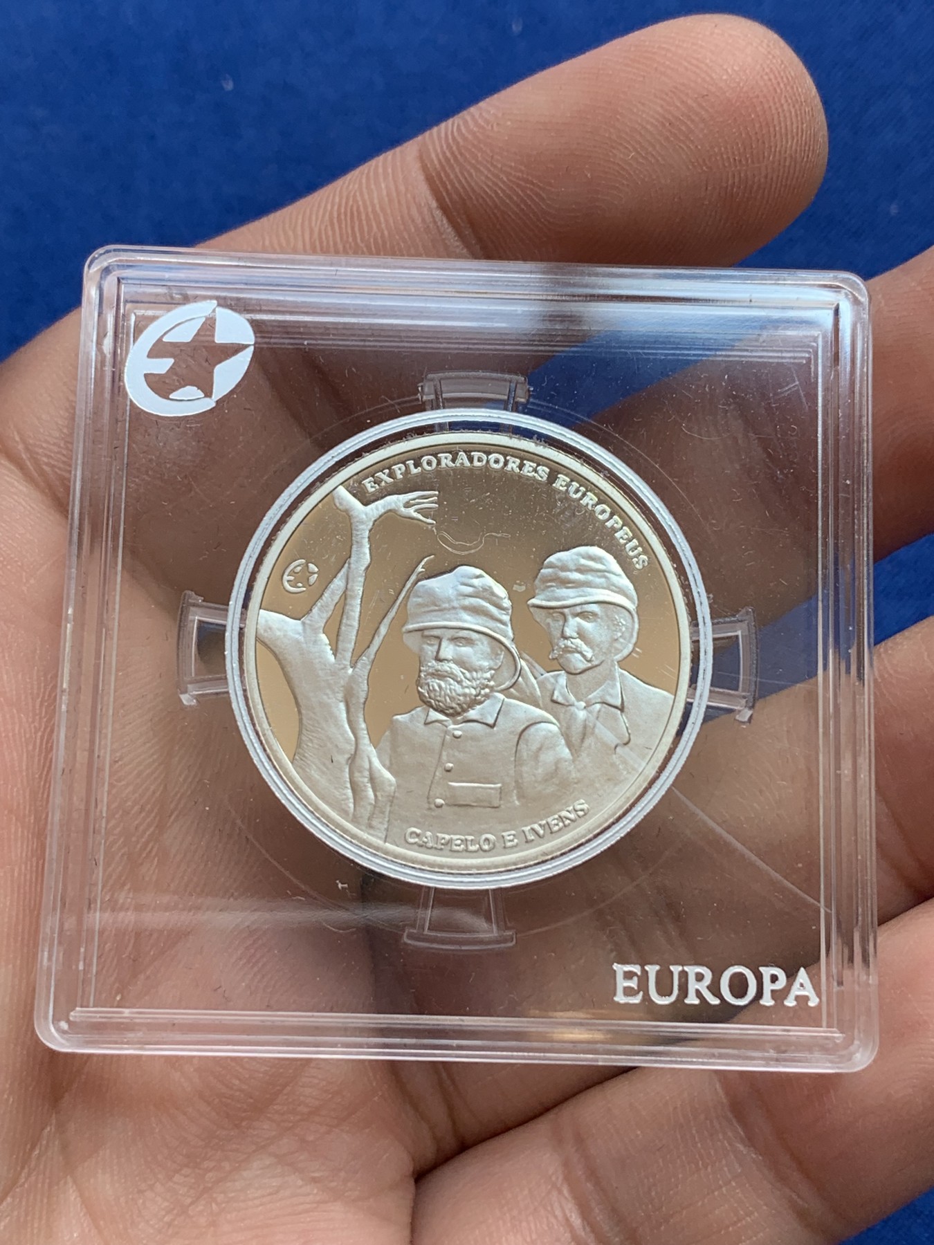 《竞宝斋》第201场-周日，周一 2场 (全场包邮) 葡萄牙 2011年 卡佩罗和伊文斯 2.5欧元 精制银币 发行量6530枚 12克 925银