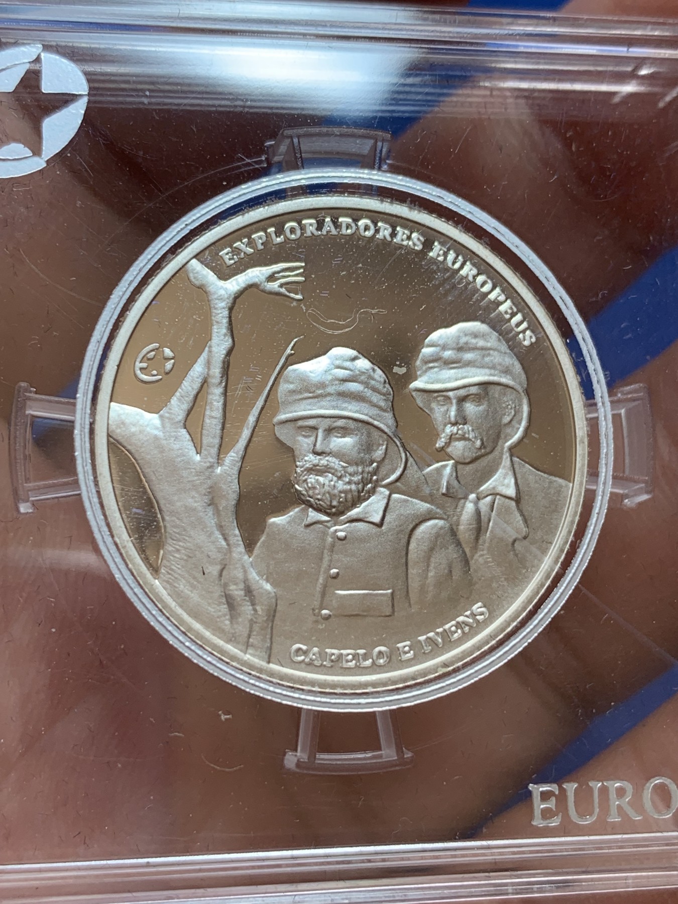 《竞宝斋》第201场-周日，周一 2场 (全场包邮) 葡萄牙 2011年 卡佩罗和伊文斯 2.5欧元 精制银币 发行量6530枚 12克 925银