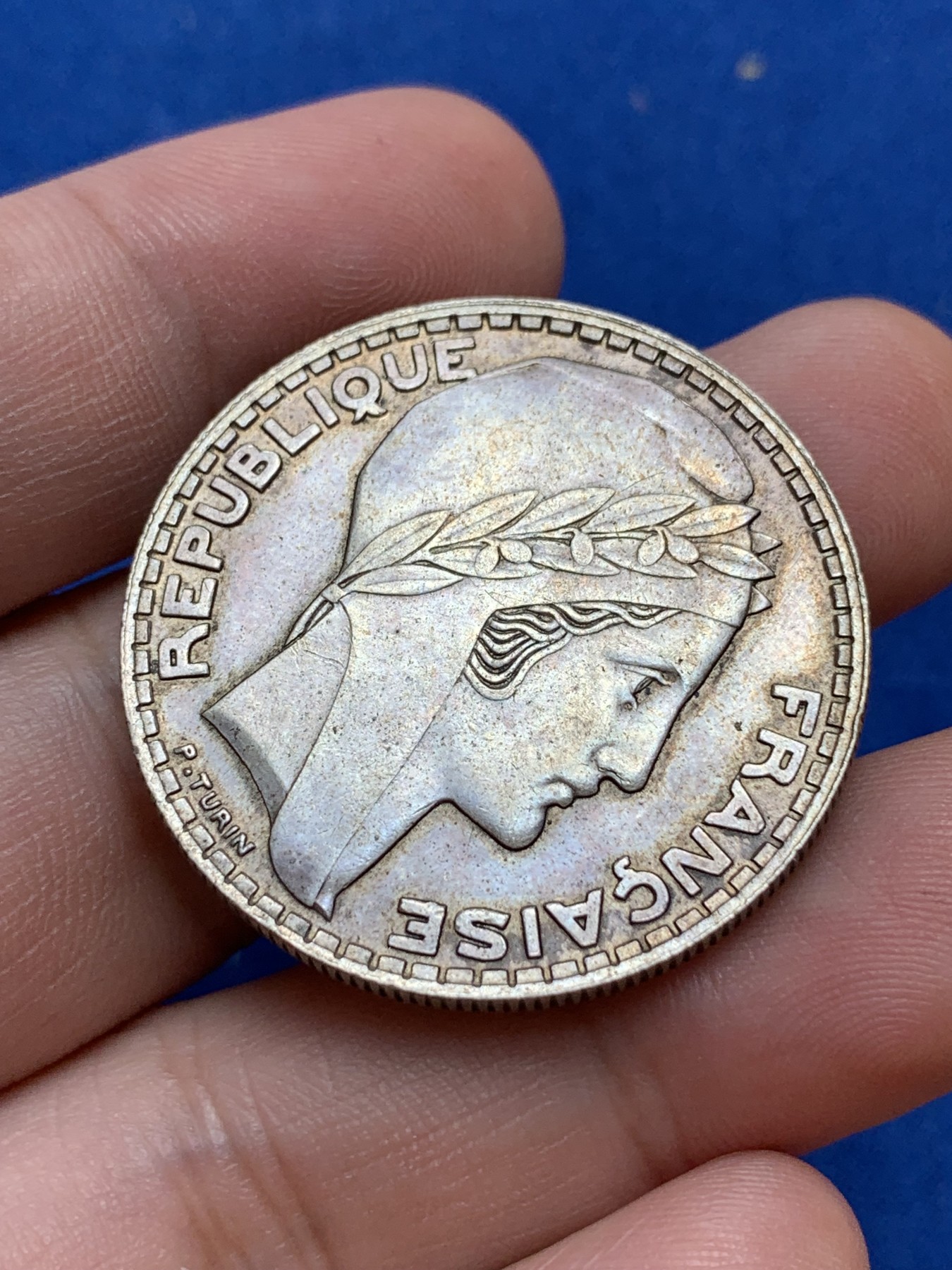 《竞宝斋》第201场-周日，周一 2场 (全场包邮) 法国1933年20法郎银币