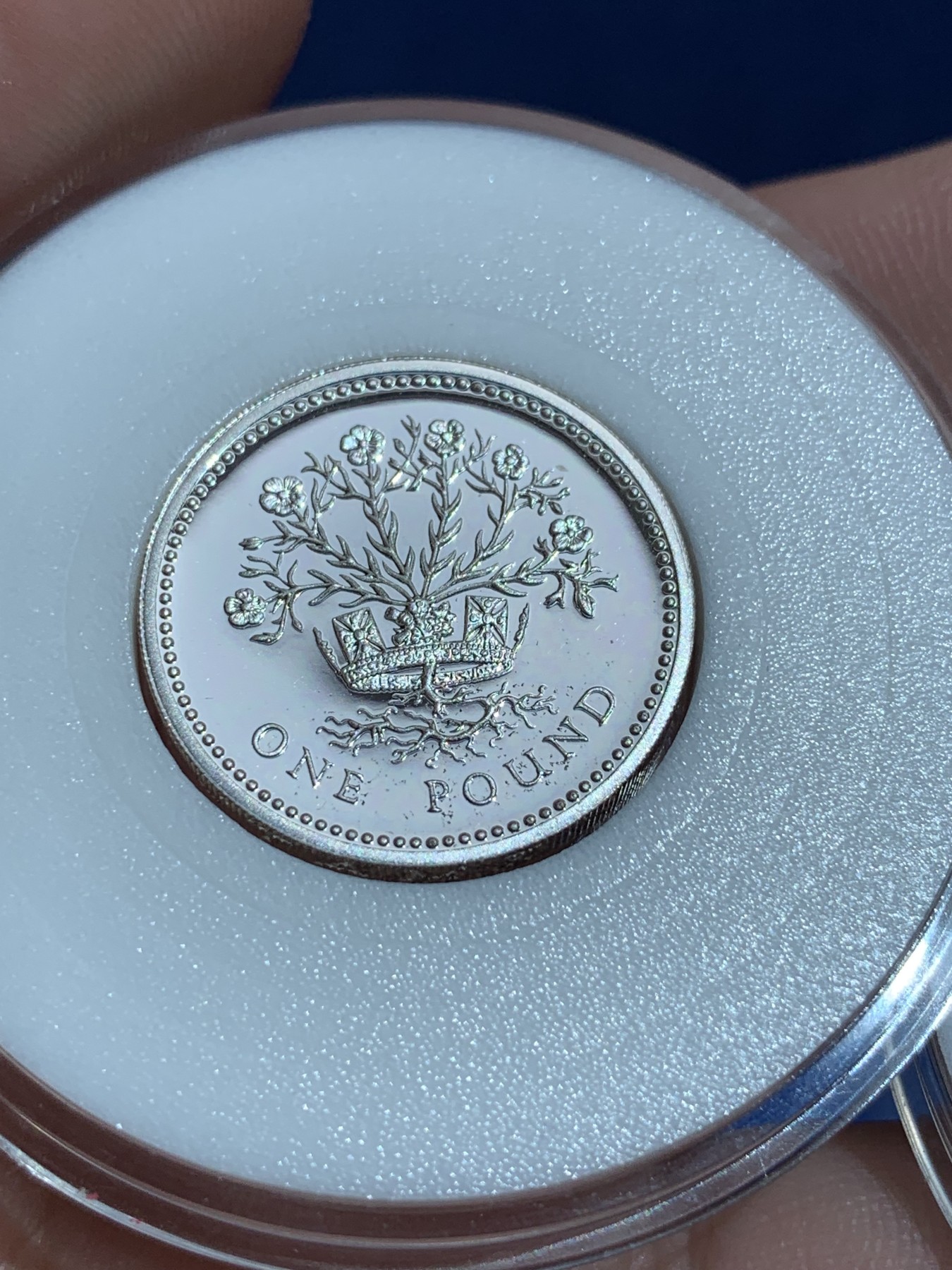 《竞宝斋》第201场-周日，周一 2场 (全场包邮) 英国 1989年和1991年 精制一镑银币 一对2枚