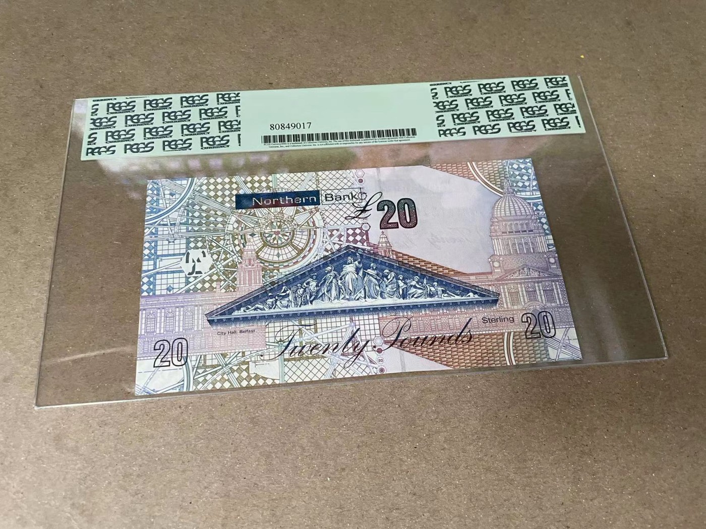 【Blue Auction】✨世界纸币精拍第375期【精】 北爱尔兰 2009-11年20镑 PCGS65EPQ 